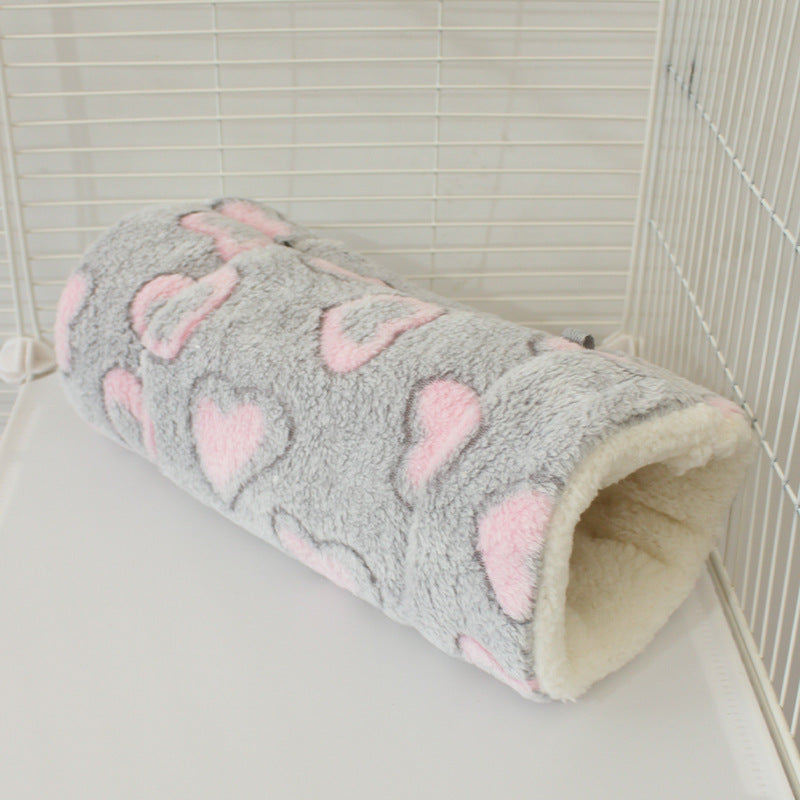 Cozy Pet Tunnel Sleeping Bag – 2-in-1 Play Tunnel & Warm Bed for Small Pets with Cooling Mat Option