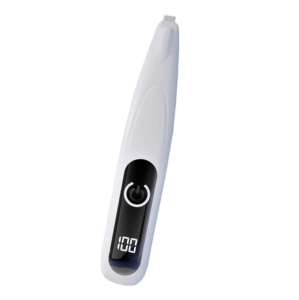 Pet Paw Hair Trimmer with LED Light - Rechargeable Grooming Clipper for Cats & Dogs