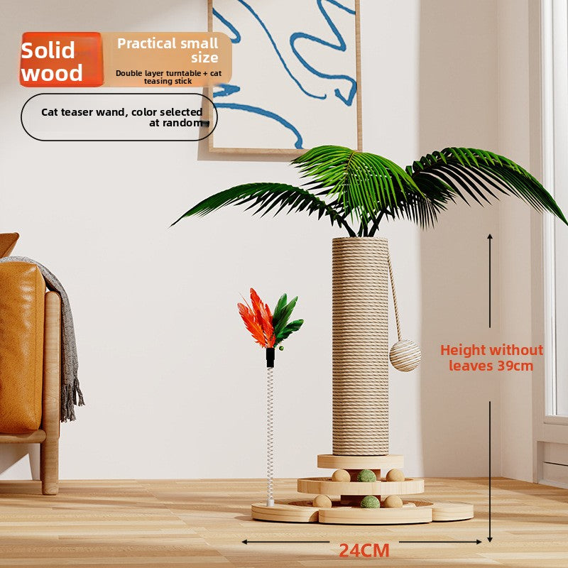 Sisal Cat Climbing Tree – Vertical Scratching Post Tower with Platforms & Natural Sisal Rope