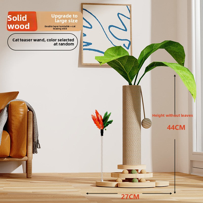 Sisal Cat Climbing Tree – Vertical Scratching Post Tower with Platforms & Natural Sisal Rope