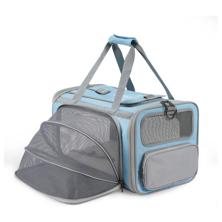 Foldable Pet Travel Backpack with Breathable Mesh