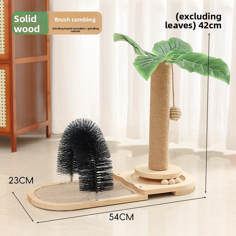 Sisal Cat Climbing Tree – Vertical Scratching Post Tower with Platforms & Natural Sisal Rope