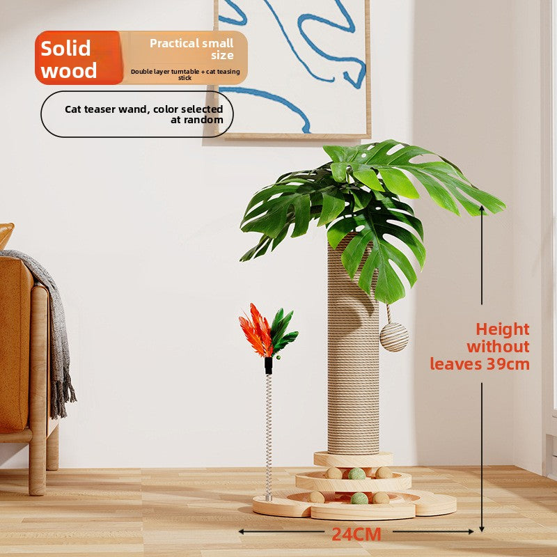 Sisal Cat Climbing Tree – Vertical Scratching Post Tower with Platforms & Natural Sisal Rope