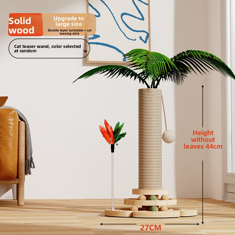 Sisal Cat Climbing Tree – Vertical Scratching Post Tower with Platforms & Natural Sisal Rope