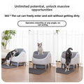 Smart Automatic Self-Cleaning Cat Litter Box – Semi-Enclosed, Large Capacity, Open Design