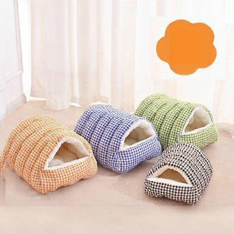 Cozy Honeycomb Cat Cave Bed 🐾