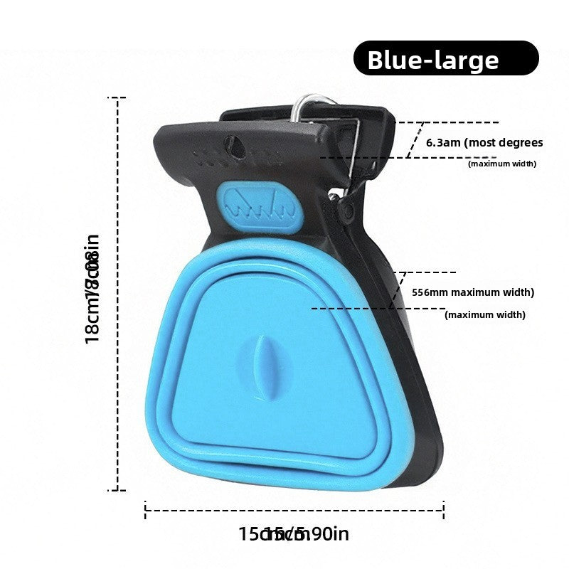 Portable Pet Waste Picker with Bags – 6-Claw Pooper Scooper for Dogs, Lightweight & Detachable