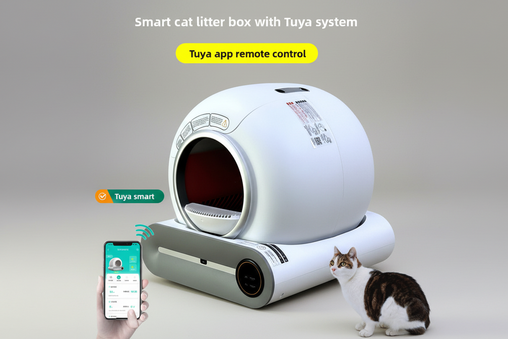 Smart AI Automatic Self-Cleaning Cat Litter Box – App-Controlled, Large Capacity, Ultra-Quiet