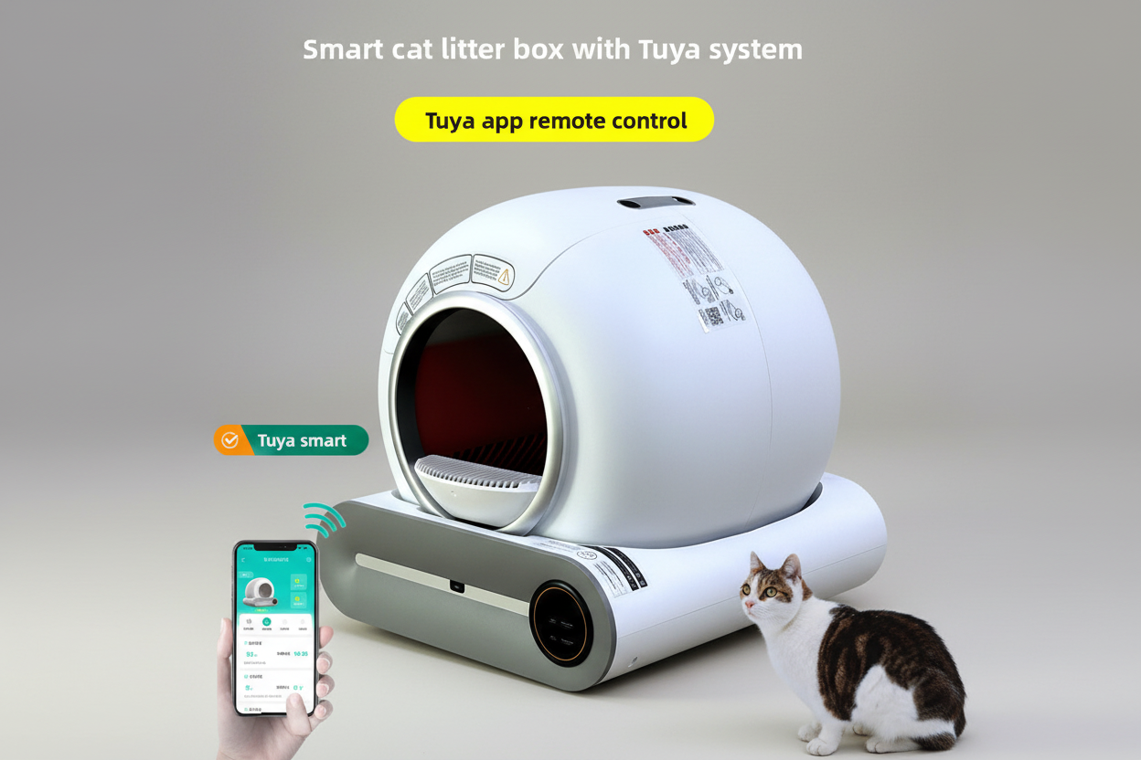 Smart AI Automatic Self-Cleaning Cat Litter Box – App-Controlled, Large Capacity, Ultra-Quiet