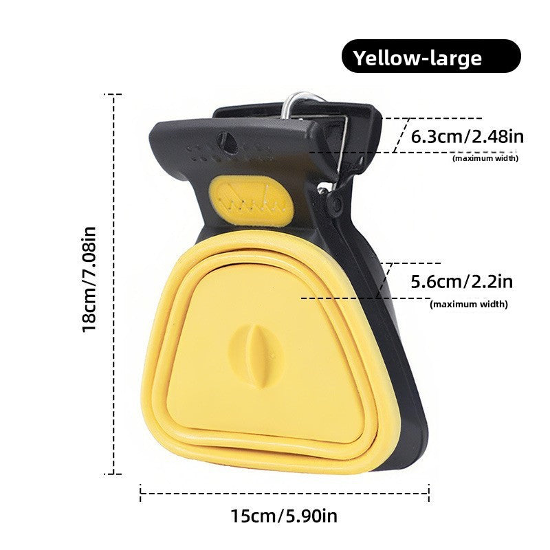 Portable Pet Waste Picker with Bags – 6-Claw Pooper Scooper for Dogs, Lightweight & Detachable