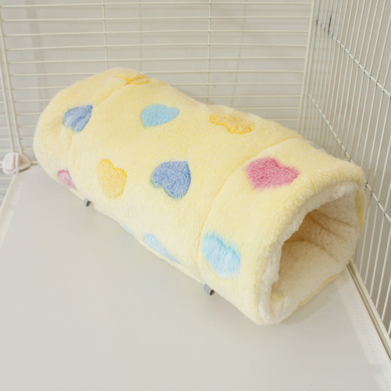 Cozy Pet Tunnel Sleeping Bag – 2-in-1 Play Tunnel & Warm Bed for Small Pets with Cooling Mat Option