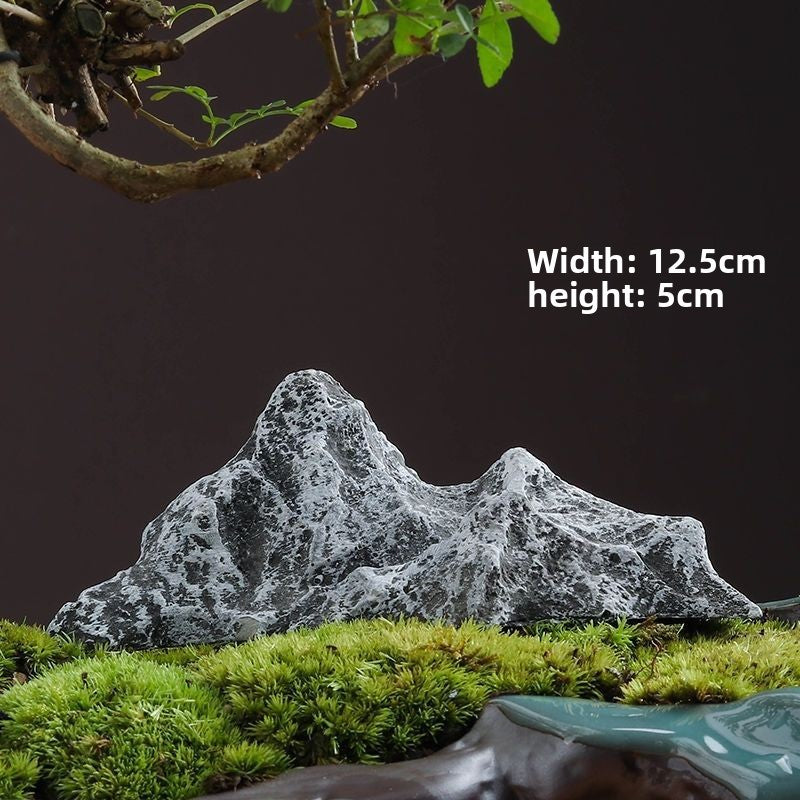 Realistic Aquarium Rockery Ornament – Natural Stone Mountain Landscape Decoration with Fish Hideouts