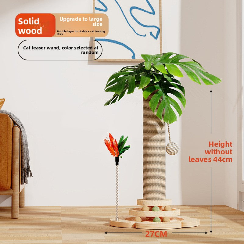 Sisal Cat Climbing Tree – Vertical Scratching Post Tower with Platforms & Natural Sisal Rope