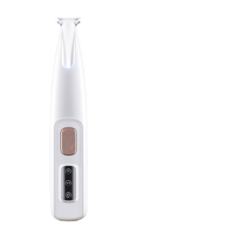 Waterproof LED Pet Paw Hair Trimmer - Rechargeable Grooming Clipper for Cats & Dogs