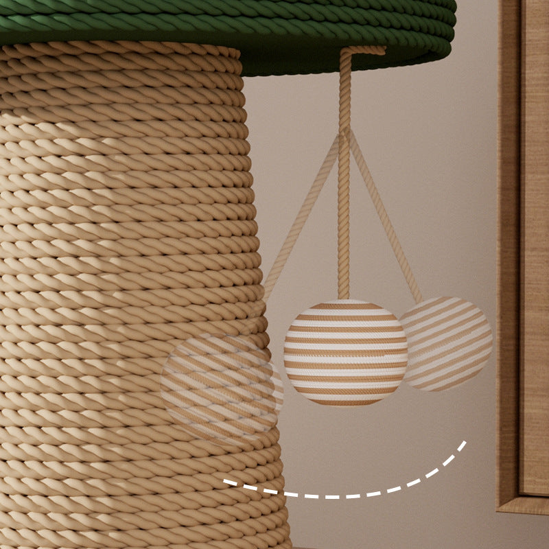 Durable Sisal Cat Scratching Post with Interactive Toys