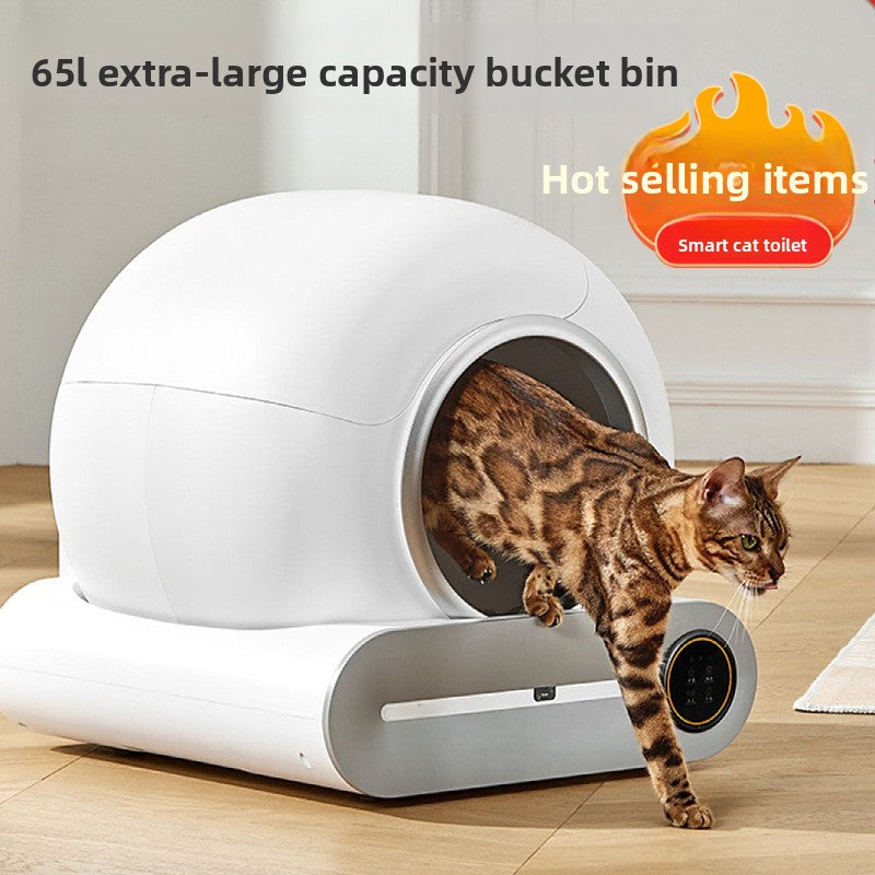 Smart AI Automatic Self-Cleaning Cat Litter Box – App-Controlled, Large Capacity, Ultra-Quiet