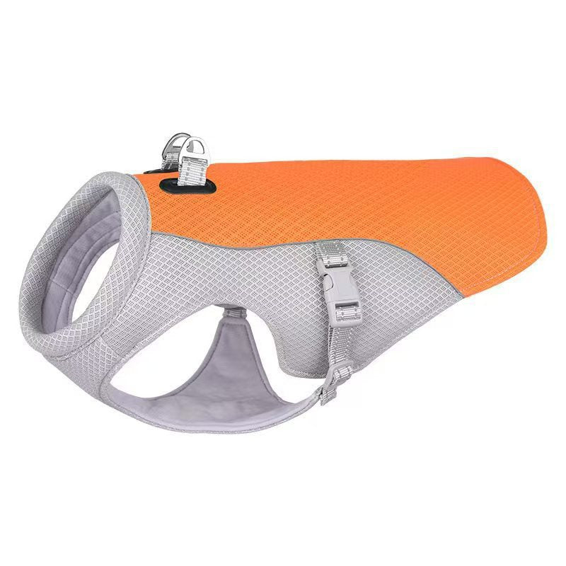 Summer Dog Cooling Vest – Breathable, Adjustable, Reflective Safety Vest for Hot Weather