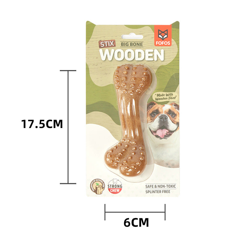 Natural Wood Dog Chew Toys – Dental Health, Bite Resistant, Safe & Durable for All Breeds