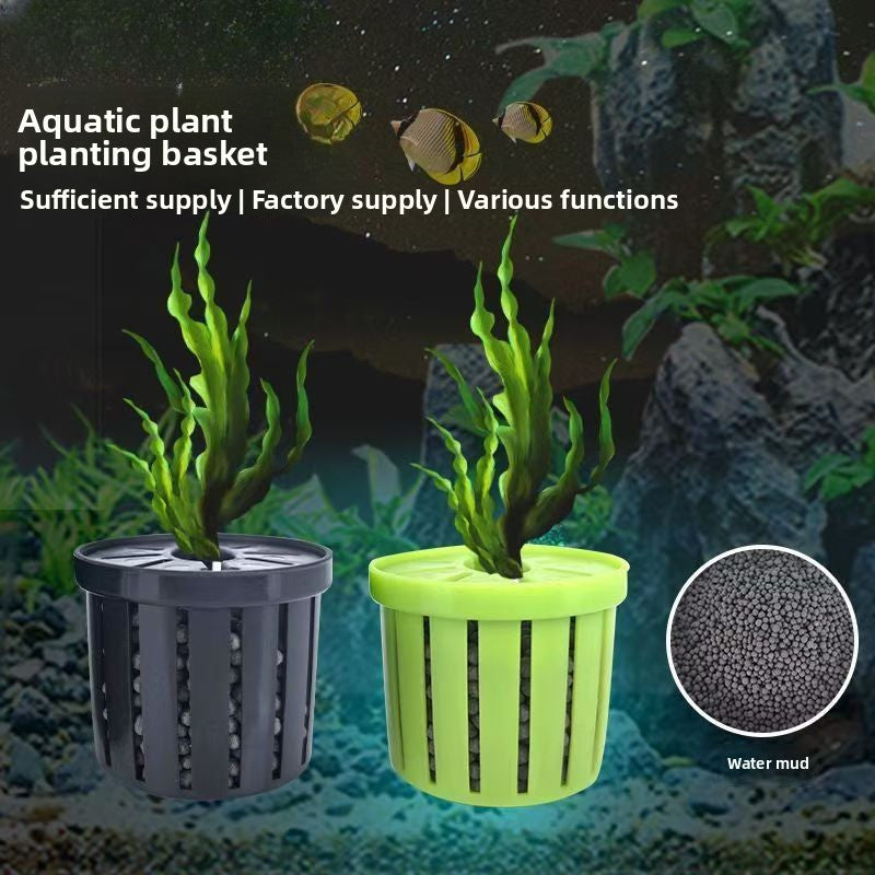 Hydroponic Aquarium Plant Basket – Soilless Planting Cup for Aquatic Plants & Fish Tanks