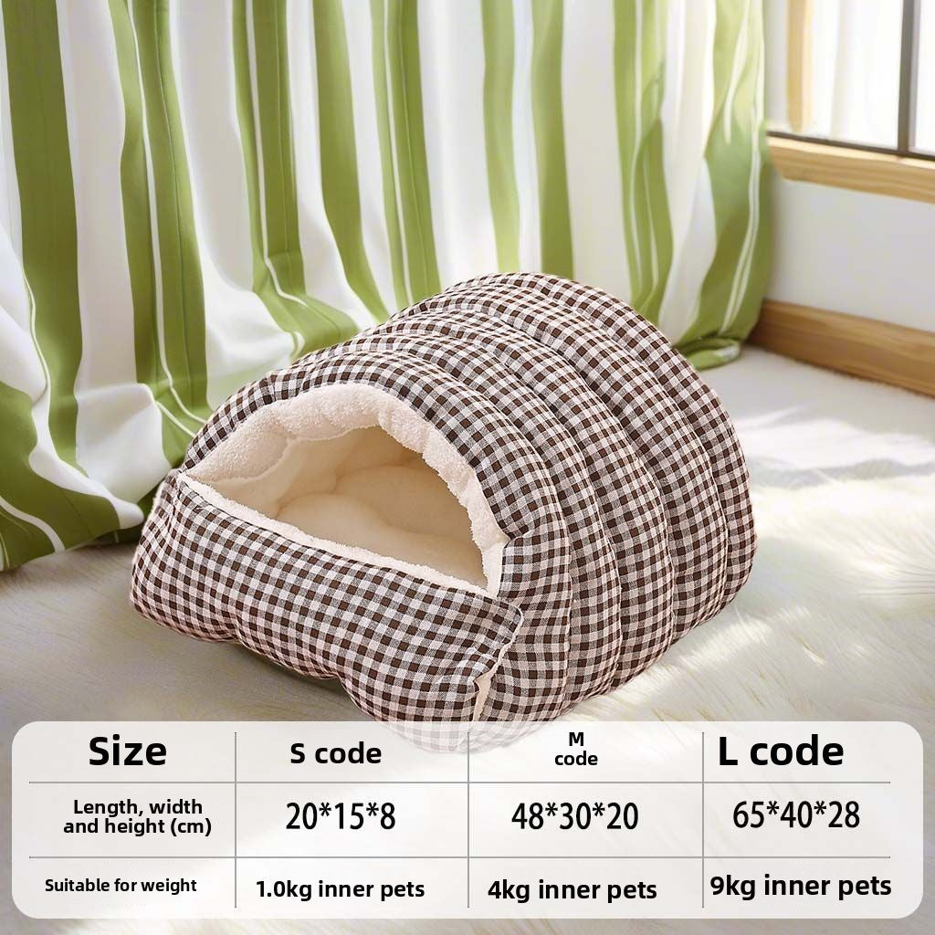 Cozy Honeycomb Cat Cave Bed 🐾