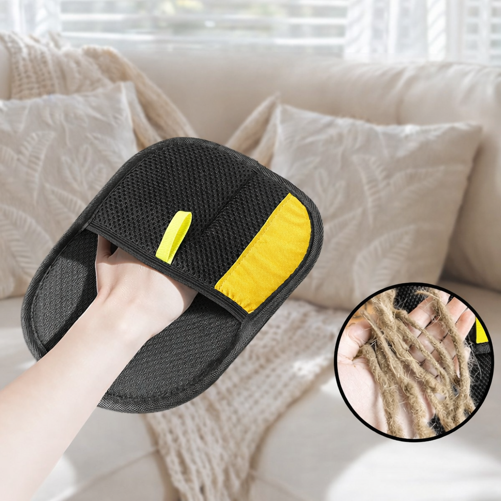 Electrostatic Pet Hair Removal Glove – Reusable Lint Remover for Furniture, Clothing & Carpets