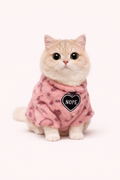 Leopard Print Fleece-Lined Pet Sweater - Warm & Stylish Cat & Dog Apparel