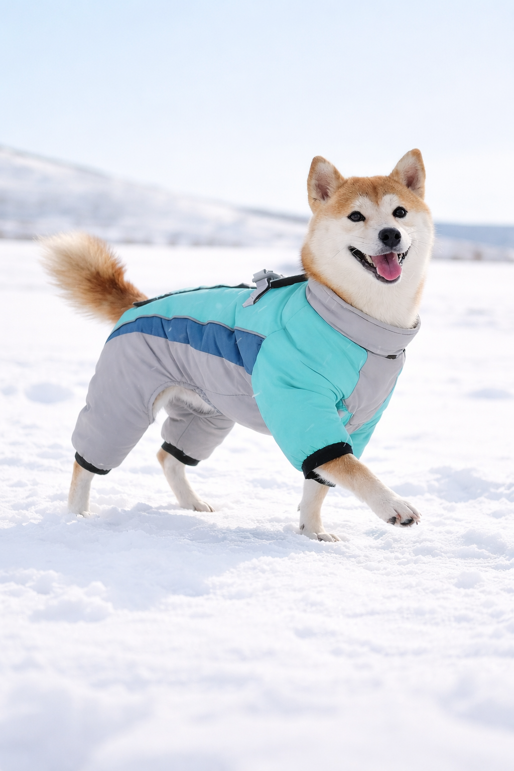 Winter Dog Coat with Full Body Coverage & Reflective Safety