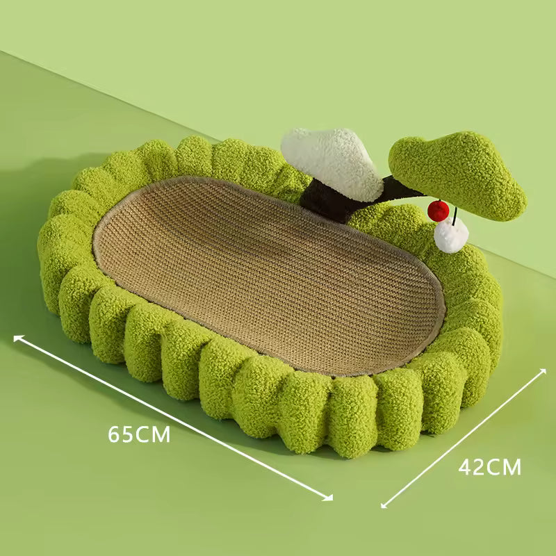 Eco-Friendly Sisal Cat Scratcher Pad – Corrugated Cardboard with Catnip