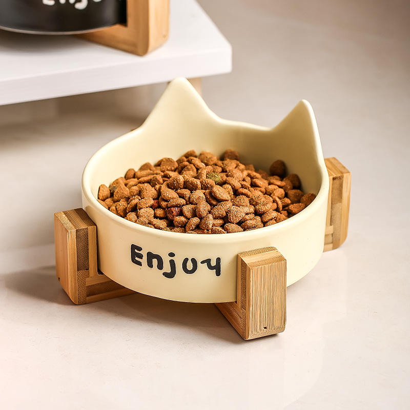 Eco-Friendly Ceramic Pet Bowl – Waterproof Design for Cats & Dogs