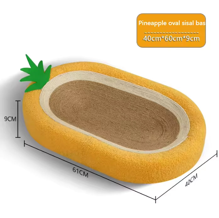 Eco-Friendly Sisal Cat Scratcher Pad – Corrugated Cardboard with Catnip