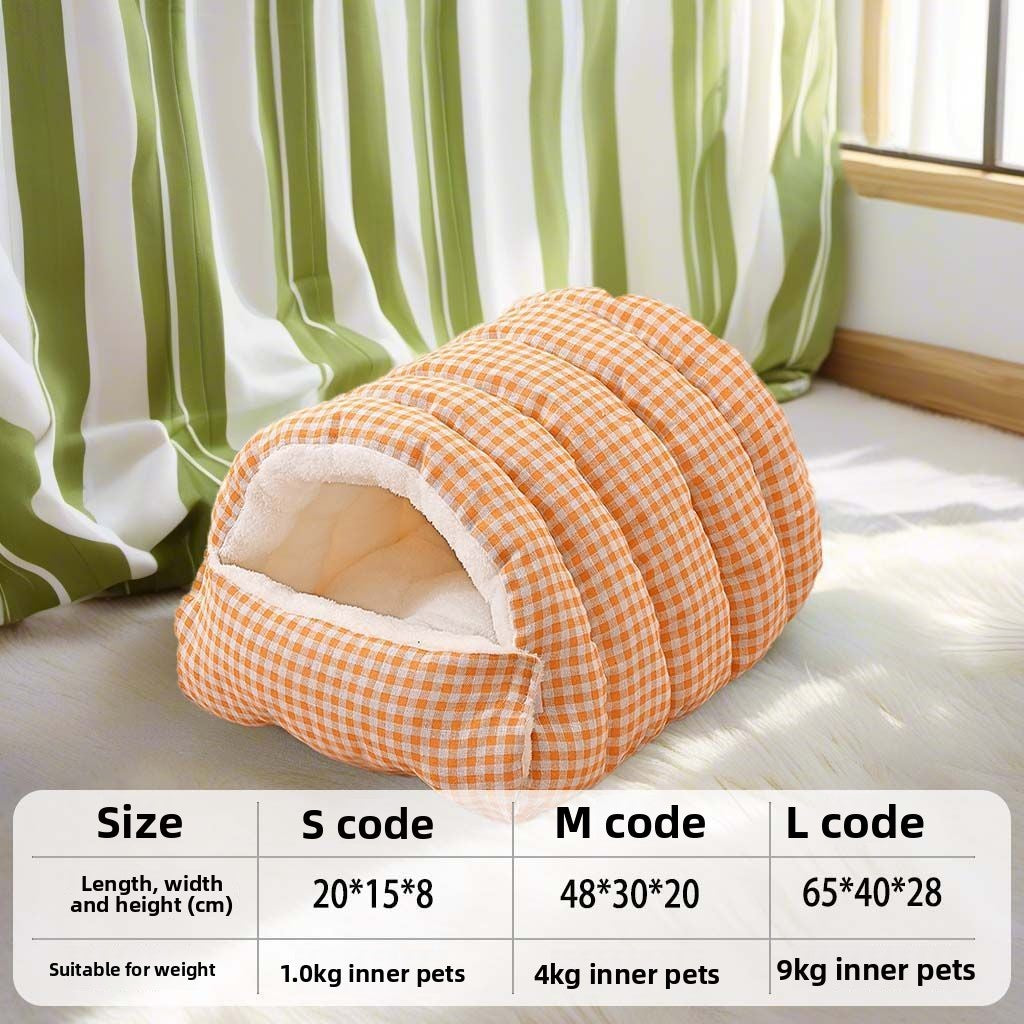 Cozy Honeycomb Cat Cave Bed 🐾
