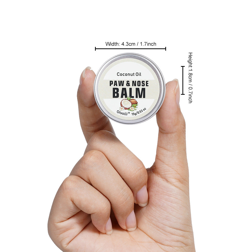 Natural Pet Paw Balm – Healing Moisturizer for Dry, Cracked Paws & Noses (Blueberry & Coconut)