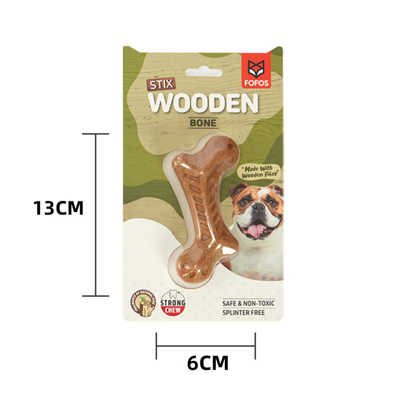 Natural Wood Dog Chew Toys – Dental Health, Bite Resistant, Safe & Durable for All Breeds