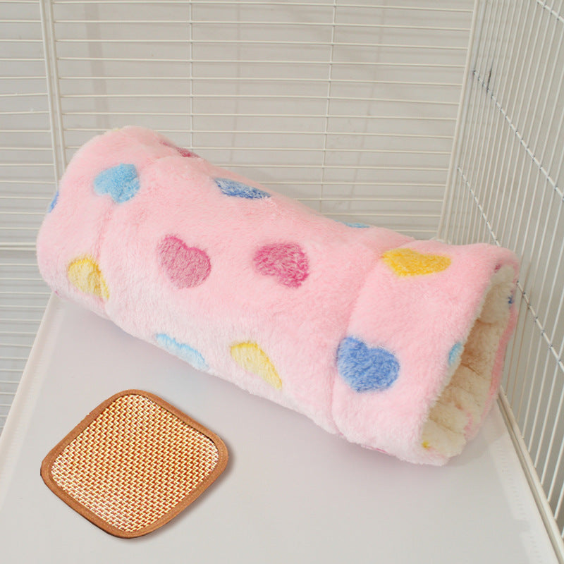 Cozy Pet Tunnel Sleeping Bag – 2-in-1 Play Tunnel & Warm Bed for Small Pets with Cooling Mat Option