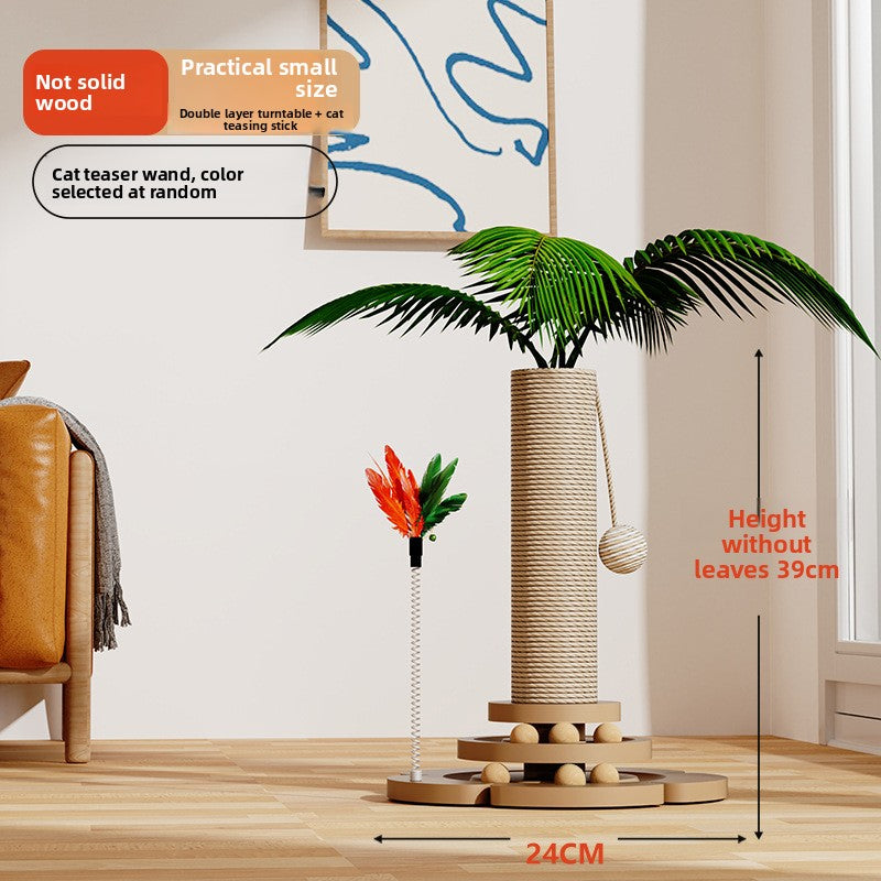 Sisal Cat Climbing Tree – Vertical Scratching Post Tower with Platforms & Natural Sisal Rope