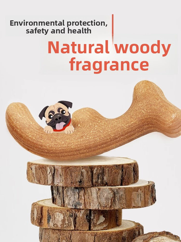 Natural Wood Dog Chew Toys – Dental Health, Bite Resistant, Safe & Durable for All Breeds