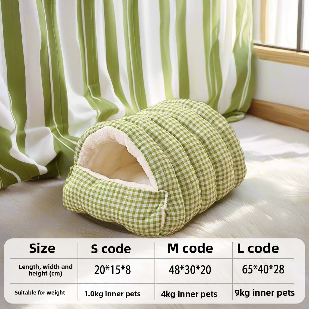 Cozy Honeycomb Cat Cave Bed 🐾