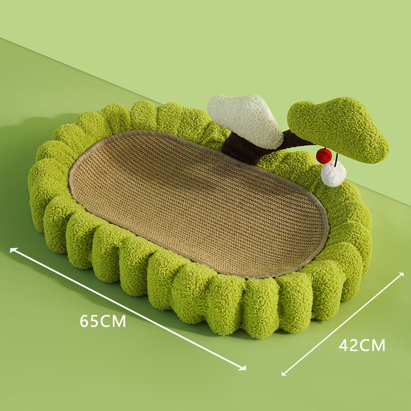Eco-Friendly Sisal Cat Scratcher Pad – Corrugated Cardboard with Catnip