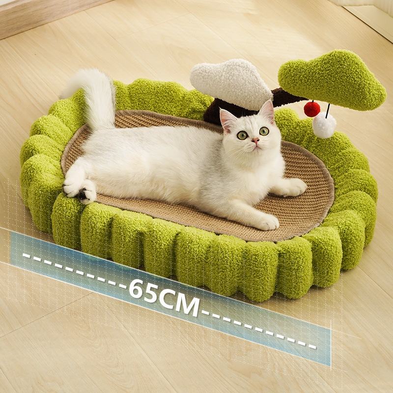 Eco-Friendly Sisal Cat Scratcher Pad – Corrugated Cardboard with Catnip