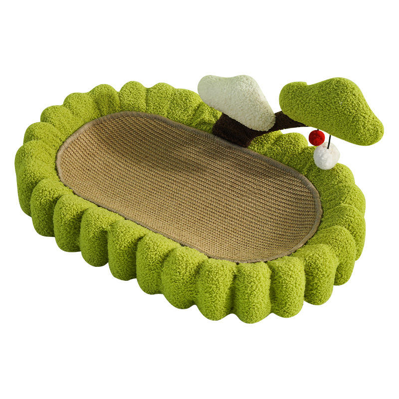 Eco-Friendly Sisal Cat Scratcher Pad – Corrugated Cardboard with Catnip