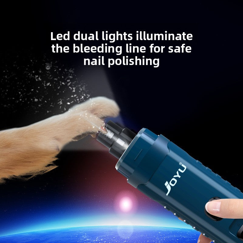 Electric Pet Nail Grinder with LED Light – Quiet, Safe & Rechargeable for Dogs & Cats