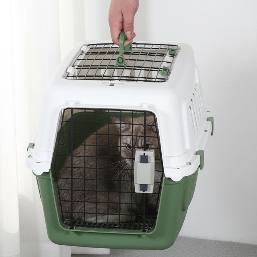 Airline-Approved Pet Carrier - Breathable Travel Crate for Cats & Dogs