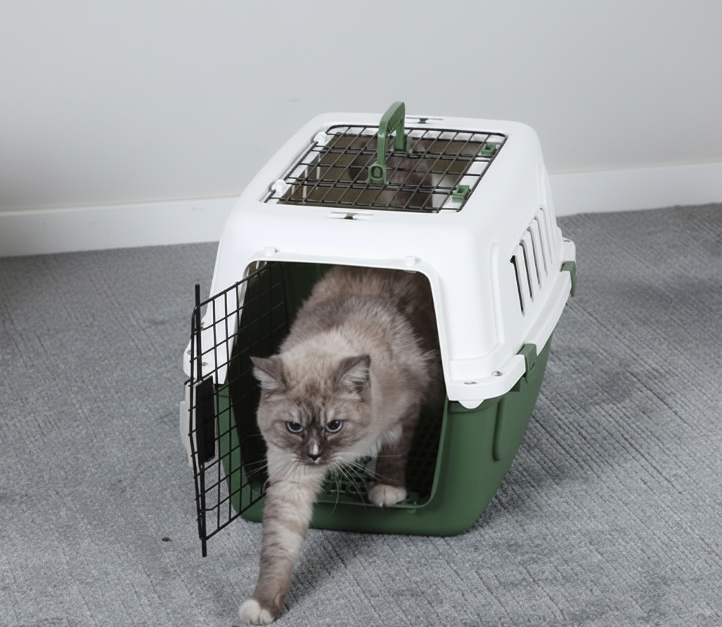 Airline-Approved Pet Carrier - Breathable Travel Crate for Cats & Dogs