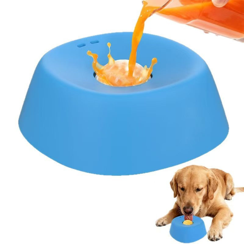 Interactive Slow Feeder Dog Bowl with Ball - Anti-Slip Design