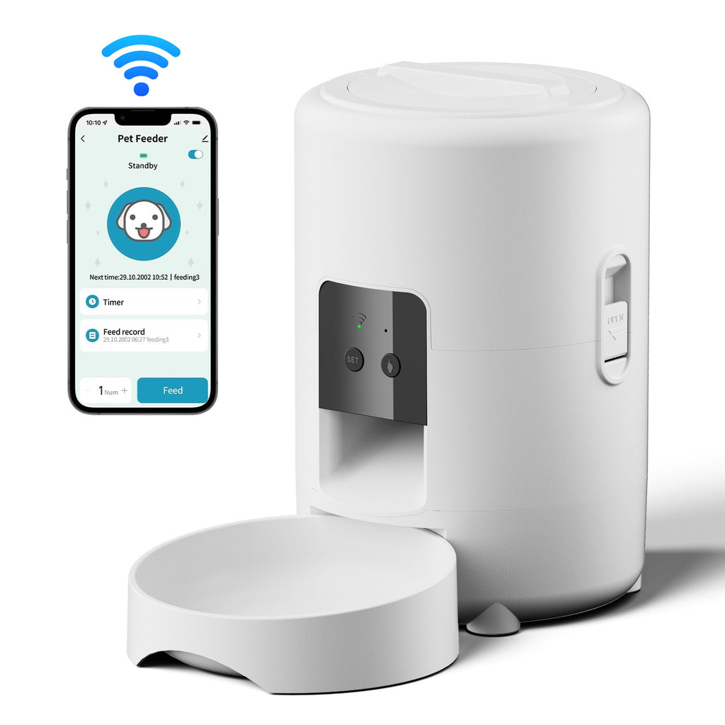 Smart WiFi Pet Feeder with HD Camera - Automatic Feeding & Video Monitoring