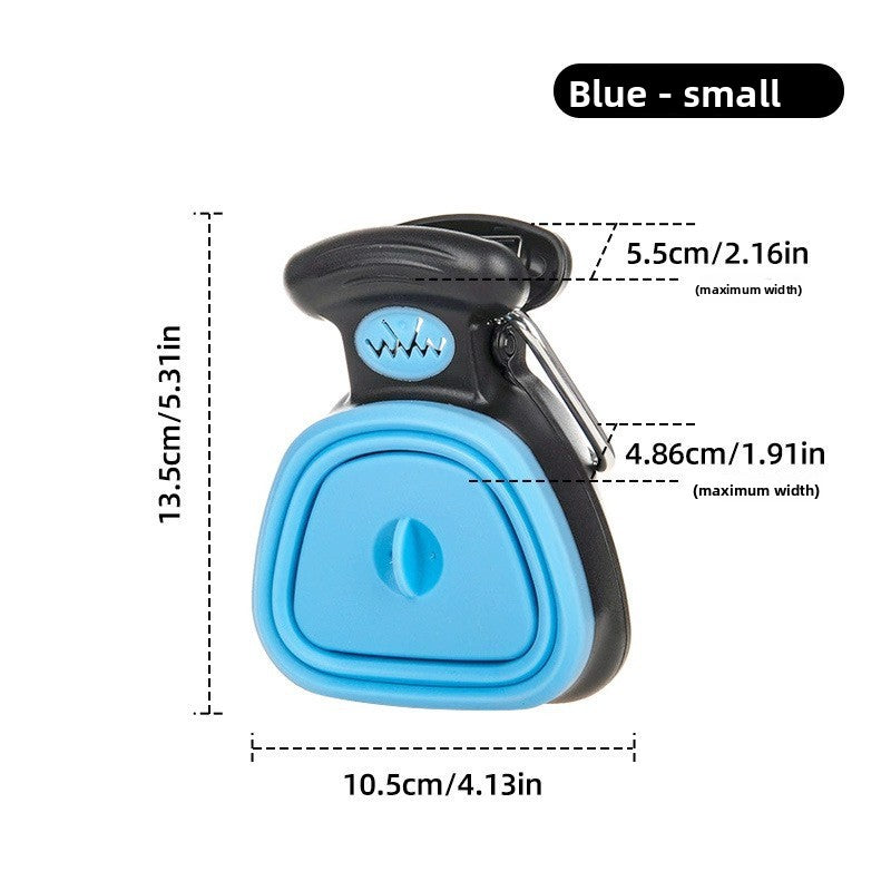 Portable Pet Waste Picker with Bags – 6-Claw Pooper Scooper for Dogs, Lightweight & Detachable