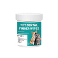 Pet Dental Finger Wipes (50 Pack) – Teeth Cleaning, Plaque Removal & Fresh Breath for Dogs & Cats