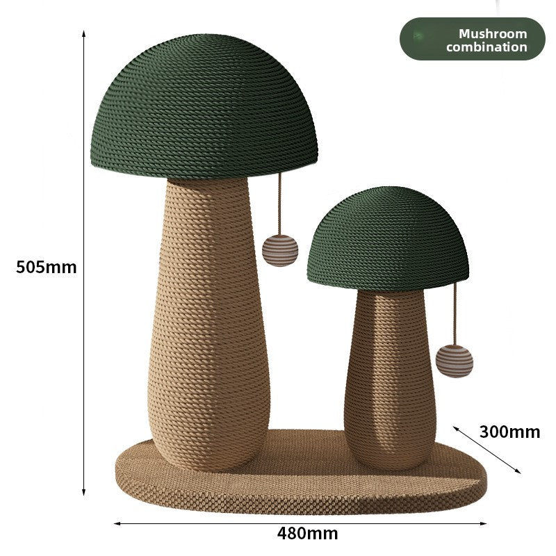 Durable Sisal Cat Scratching Post with Interactive Toys
