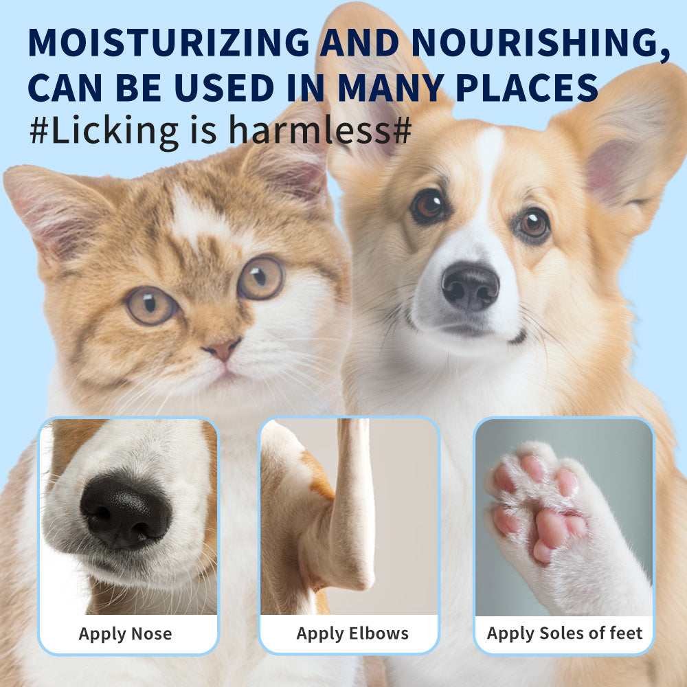 Natural Pet Paw Balm – Healing Moisturizer for Dry, Cracked Paws & Noses (Blueberry & Coconut)