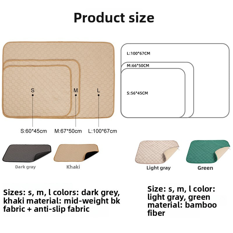 Reusable Washable Pet Pee Pads - Super Absorbent Training Mats for Dogs & Cats